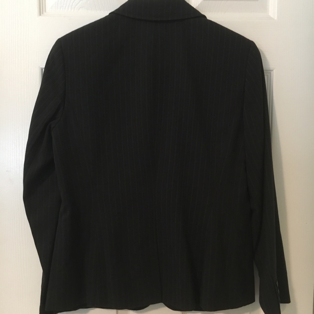 Style & Co Petite Navy Pinstripe Blazer - Picture 2 of 9